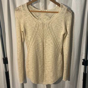 Detailed Cream Sweater
